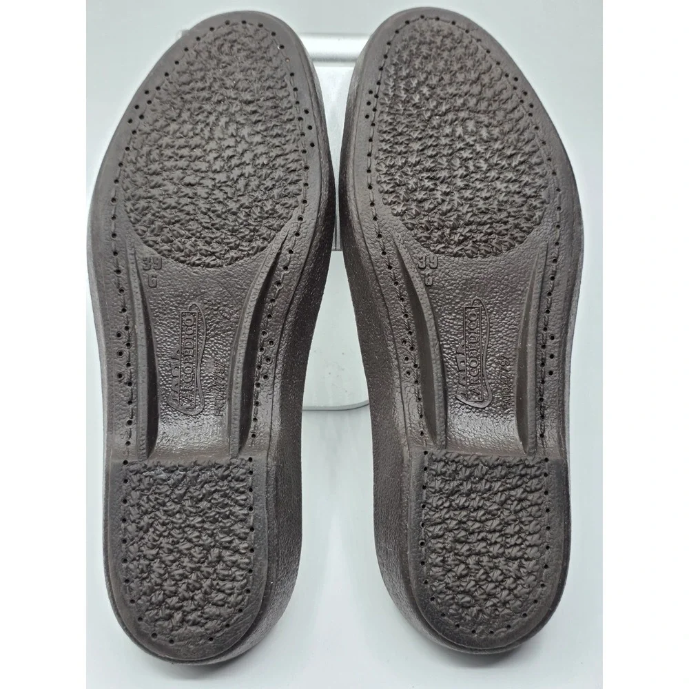 Arcopedico Shoes Womens Size 39 /US 6 Green Nylon Flats Knit Mesh Loafer Slip on